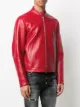 Dsquared2 slim fit leather jacket