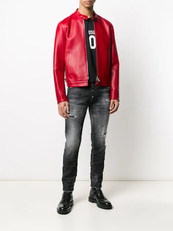 dsquared red jacket