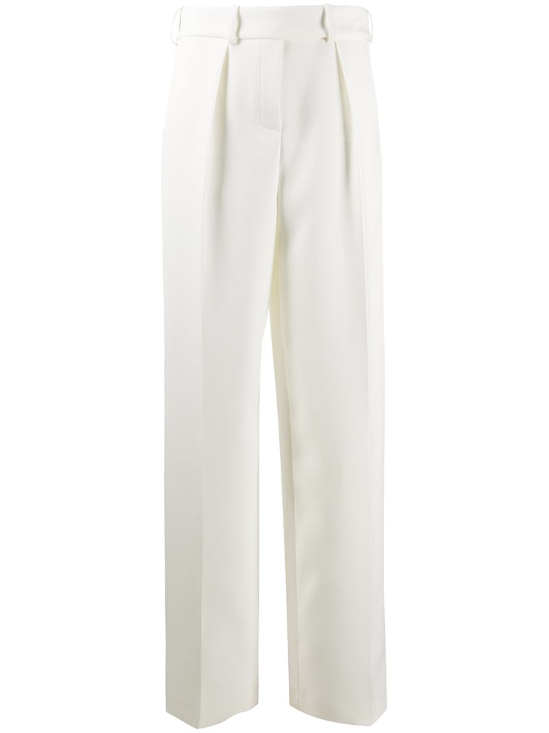Alexandre Vauthier Front Pleated Wide In White