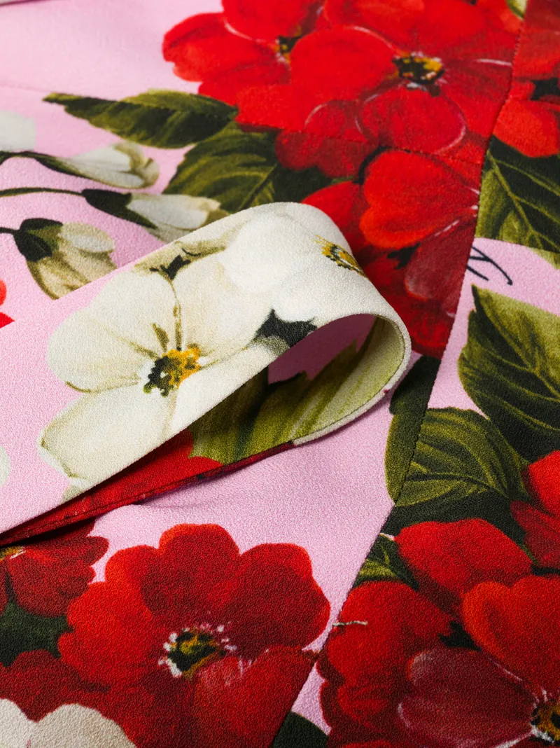 DOLCE & GABBANA FLORAL MIDI DRESS