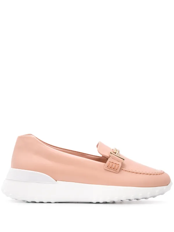 tod's pink loafers