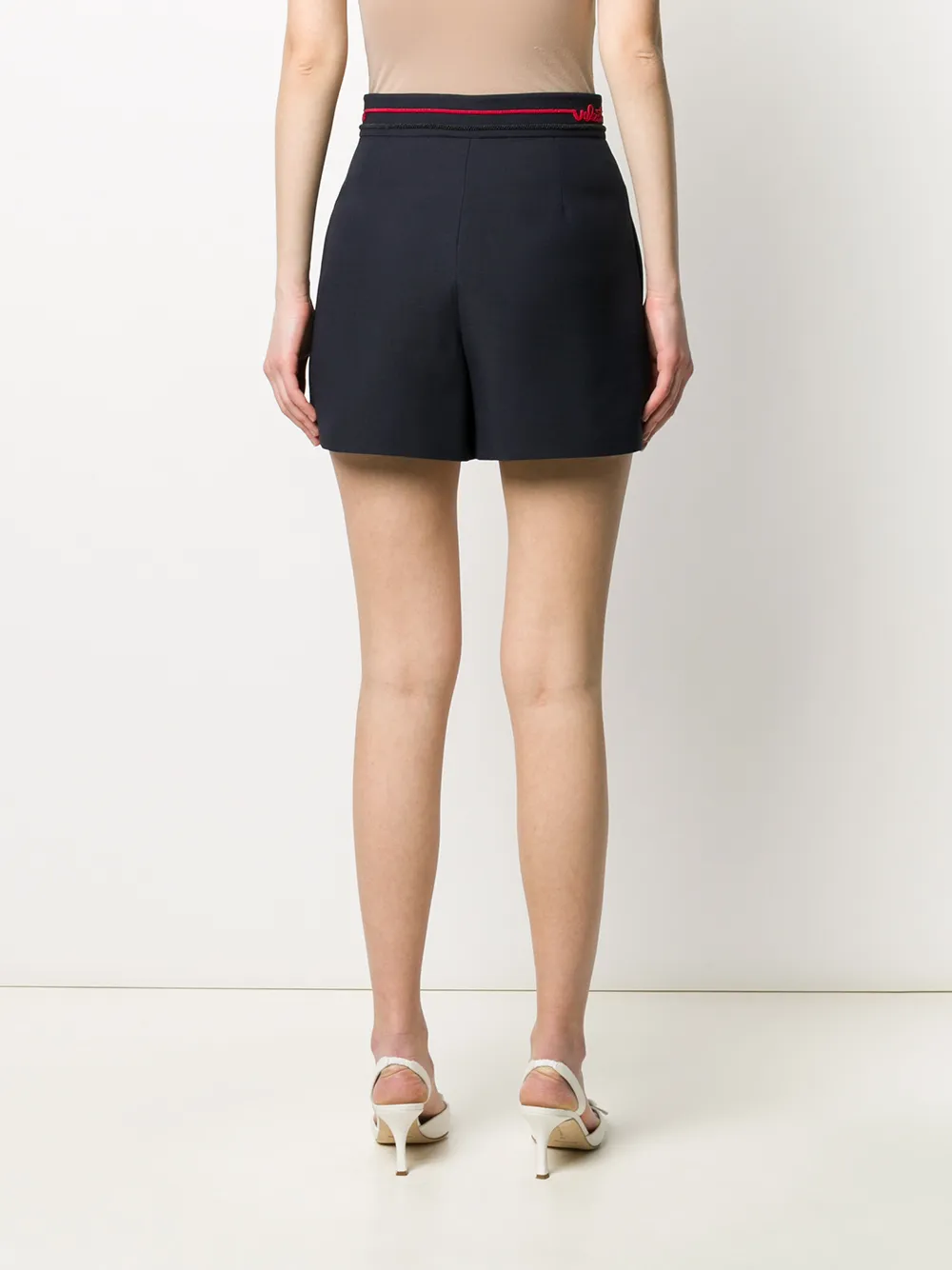 Valentino Garavani Skorts met kralen Blauw
