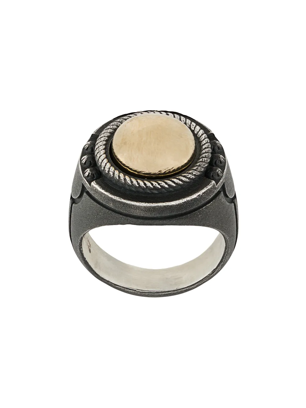 фото Nove25 two tone signet ring