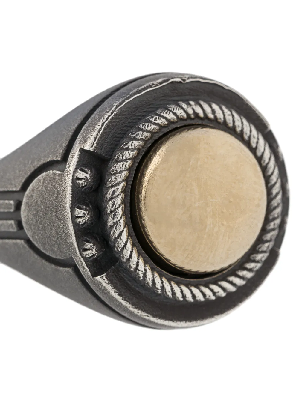 фото Nove25 two tone signet ring