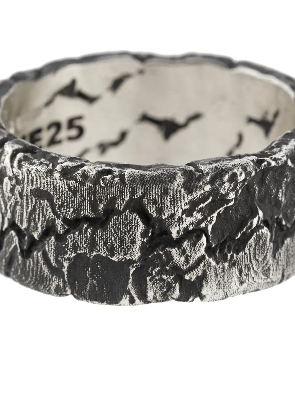 фото Nove25 cracked-effect band ring