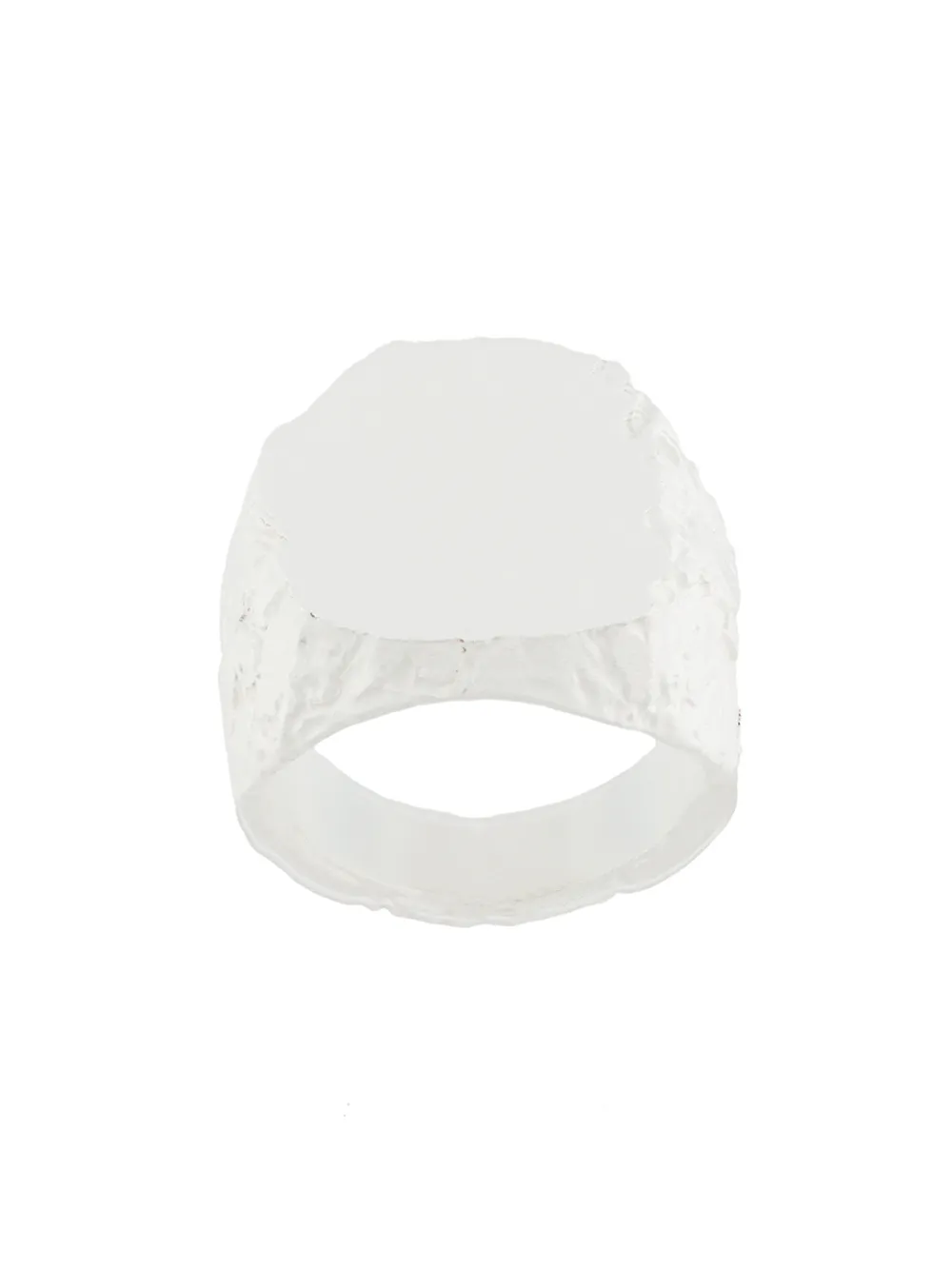 NOVE25 LAPIDATED-EFFECT HAMMERED RING