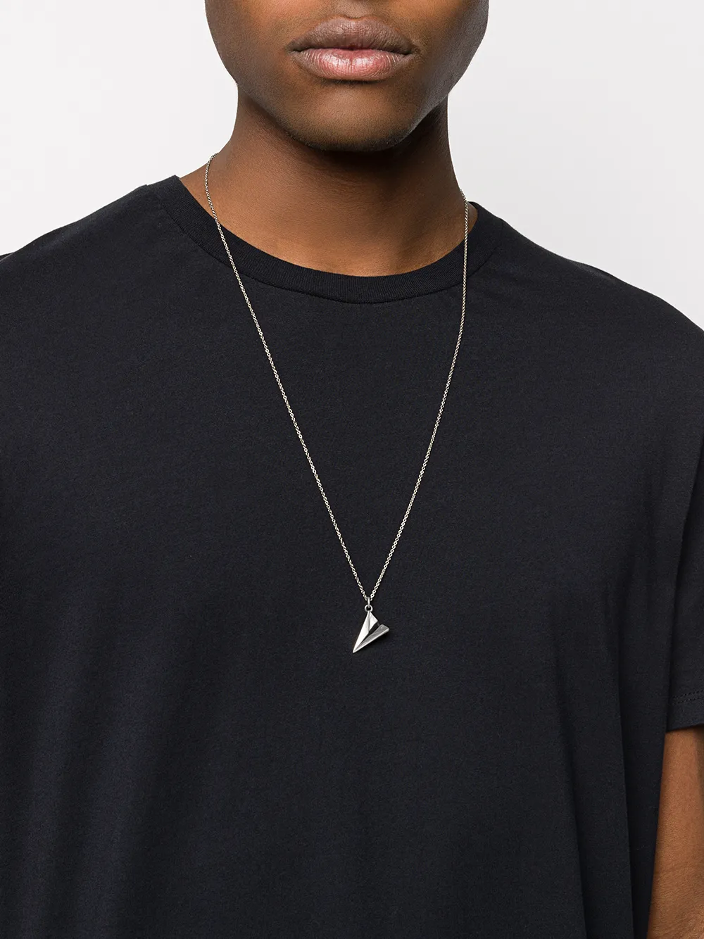 фото Nove25 paper plane pendant necklace