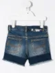 الصورة 2 من Little Marc Jacobs شورت جينز بحواف غير مدروزة