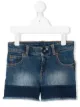 الصورة 1 من Little Marc Jacobs شورت جينز بحواف غير مدروزة