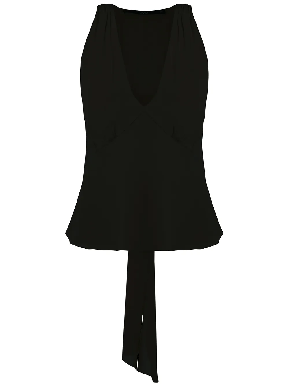 

Eva tie silk blouse - Black