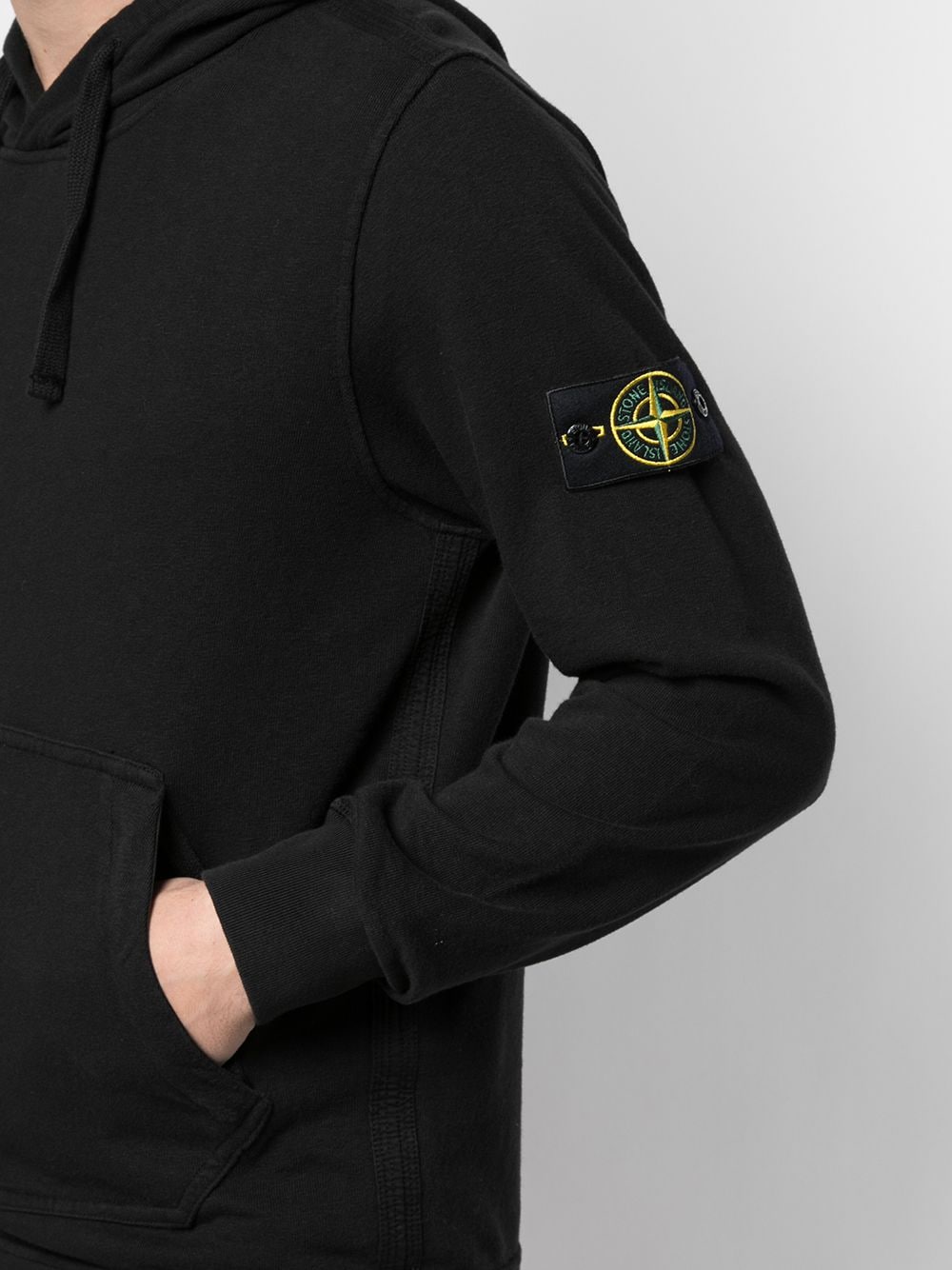 фото Stone island худи свободного кроя с нашивкой-логотипом