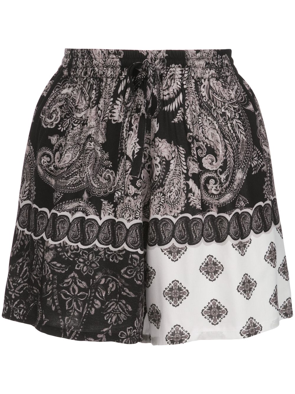 фото Esteban cortazar paisley print drawstring shorts