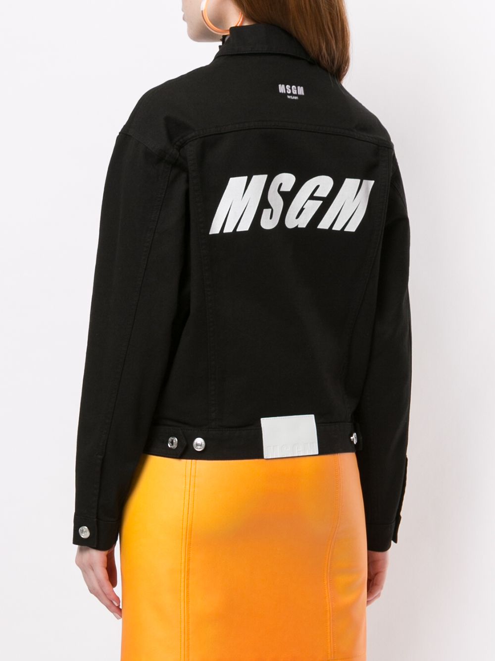 фото Msgm джинсовая куртка с логотипом