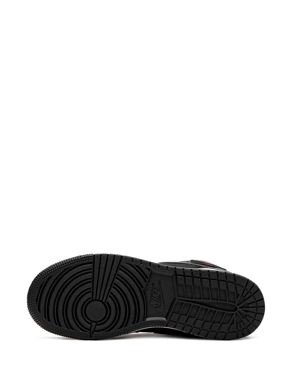 Shop Jordan Air  1 High Retro "black Satin/gym Red" Sneakers
