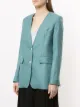 Ann Demeulemeester collarless single-breasted jacket