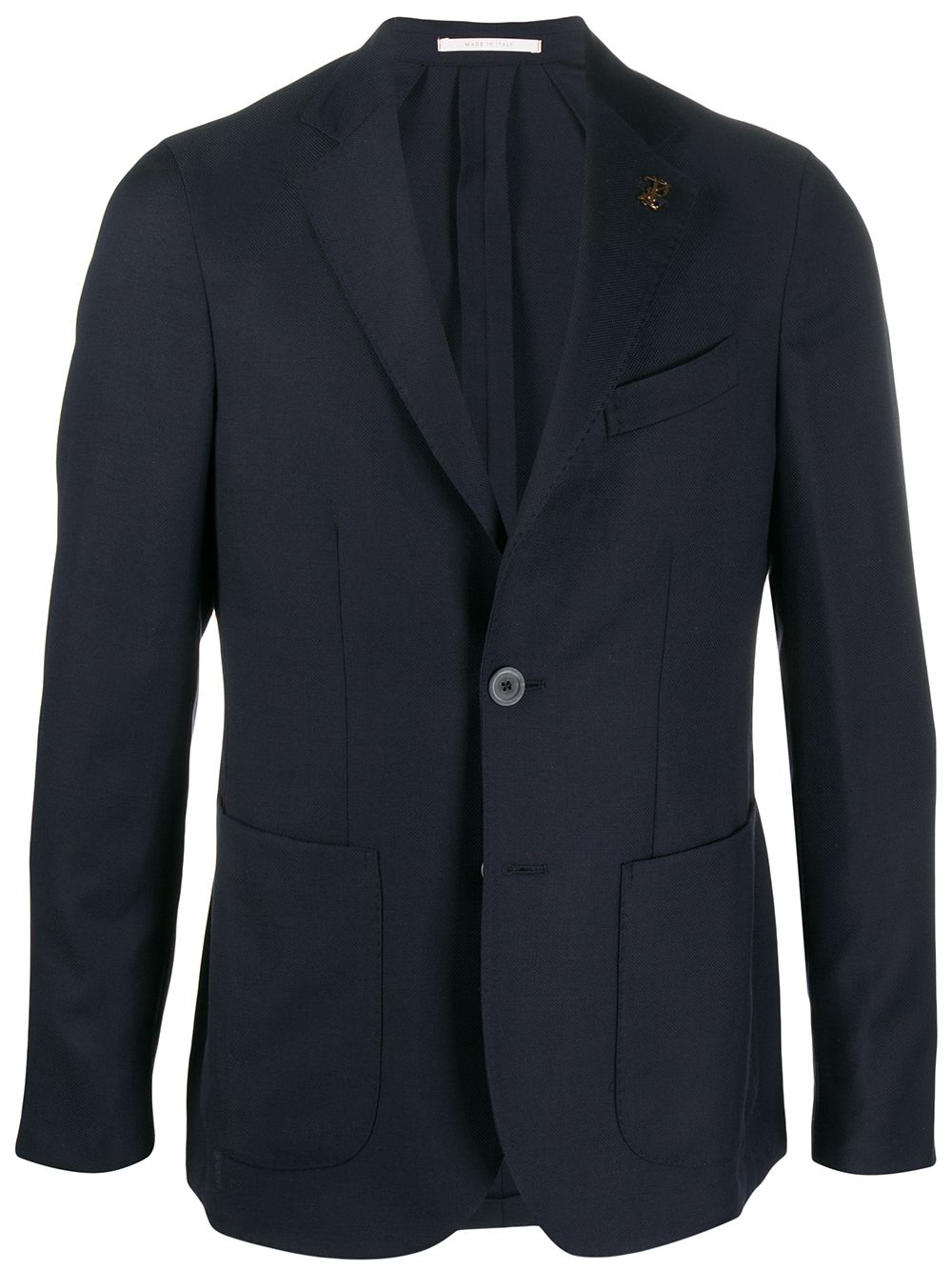 Pal Zileri Monogram Pin Blazer In Blue