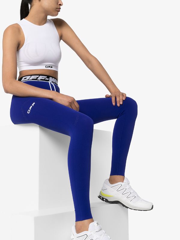 off white leggings blue