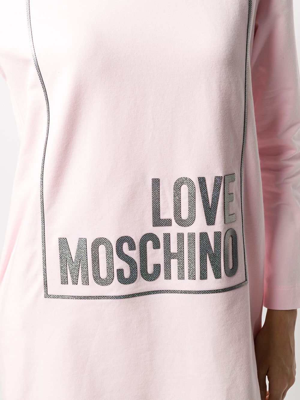 фото Love moschino платье с капюшоном и логотипом