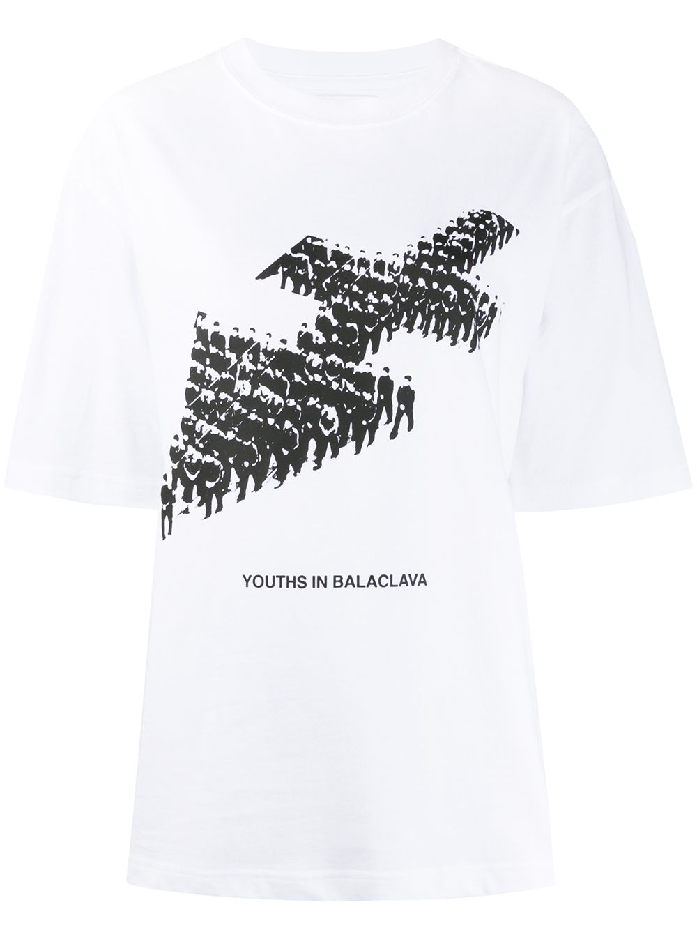 фото Youths in balaclava army print t-shirt