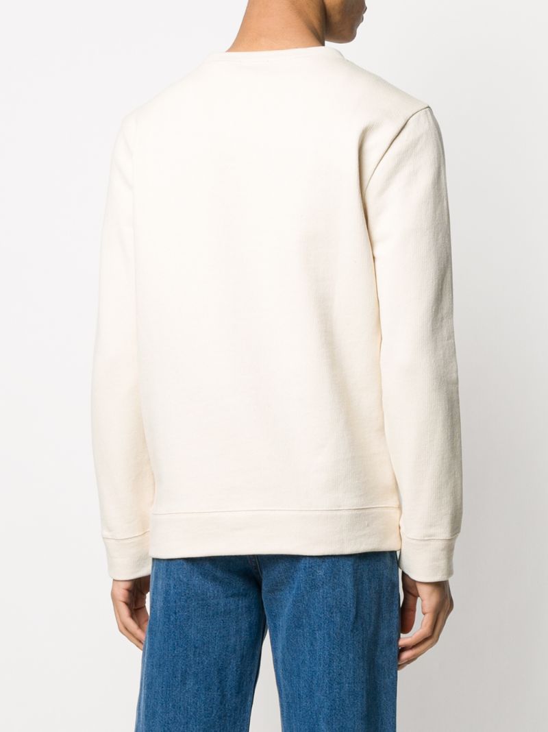 Shop Apc Loose Fit Sweater In Neutrals