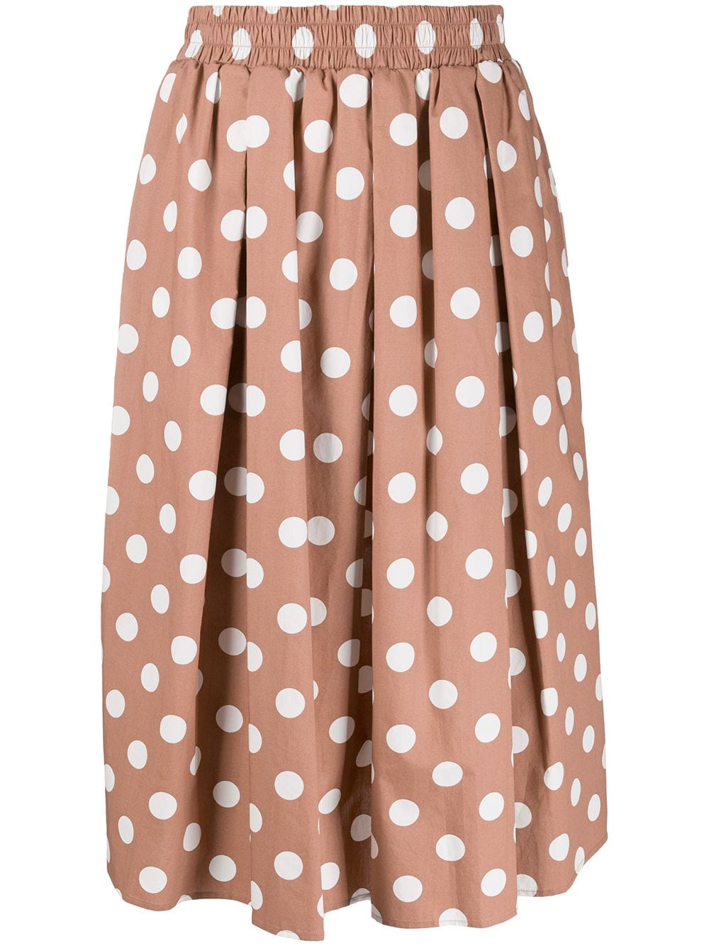 Steffen Schraut Polka-dot Skirt In Brown