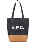 A.P.C. Axelle logo tote bag - Blue