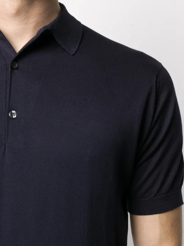 John Smedley Adrian Polo Shirt | Blue | FARFETCH NZ