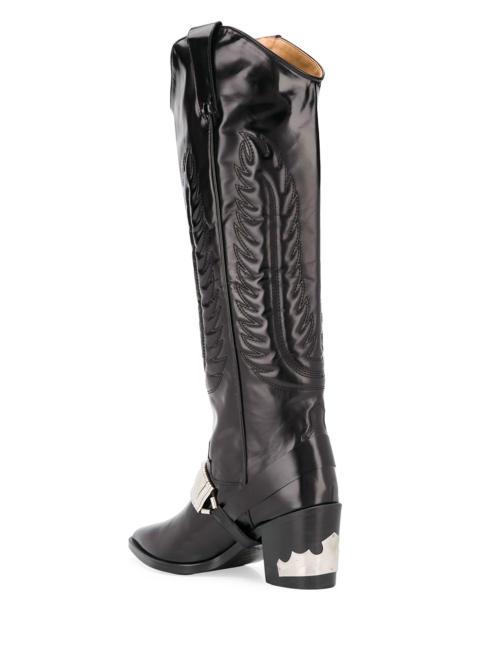 knee length cowboy boots