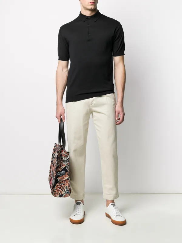 John Smedley Short Sleeve Polo Shirt | Black | FARFETCH John Smedley Short Sleeve Polo Shirt | Black | FARFETCH