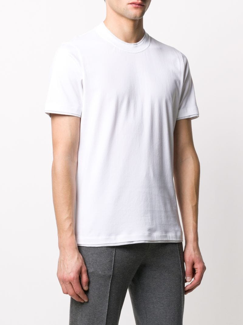 Shop Brunello Cucinelli Short-sleeve Fitted T-shirt In White