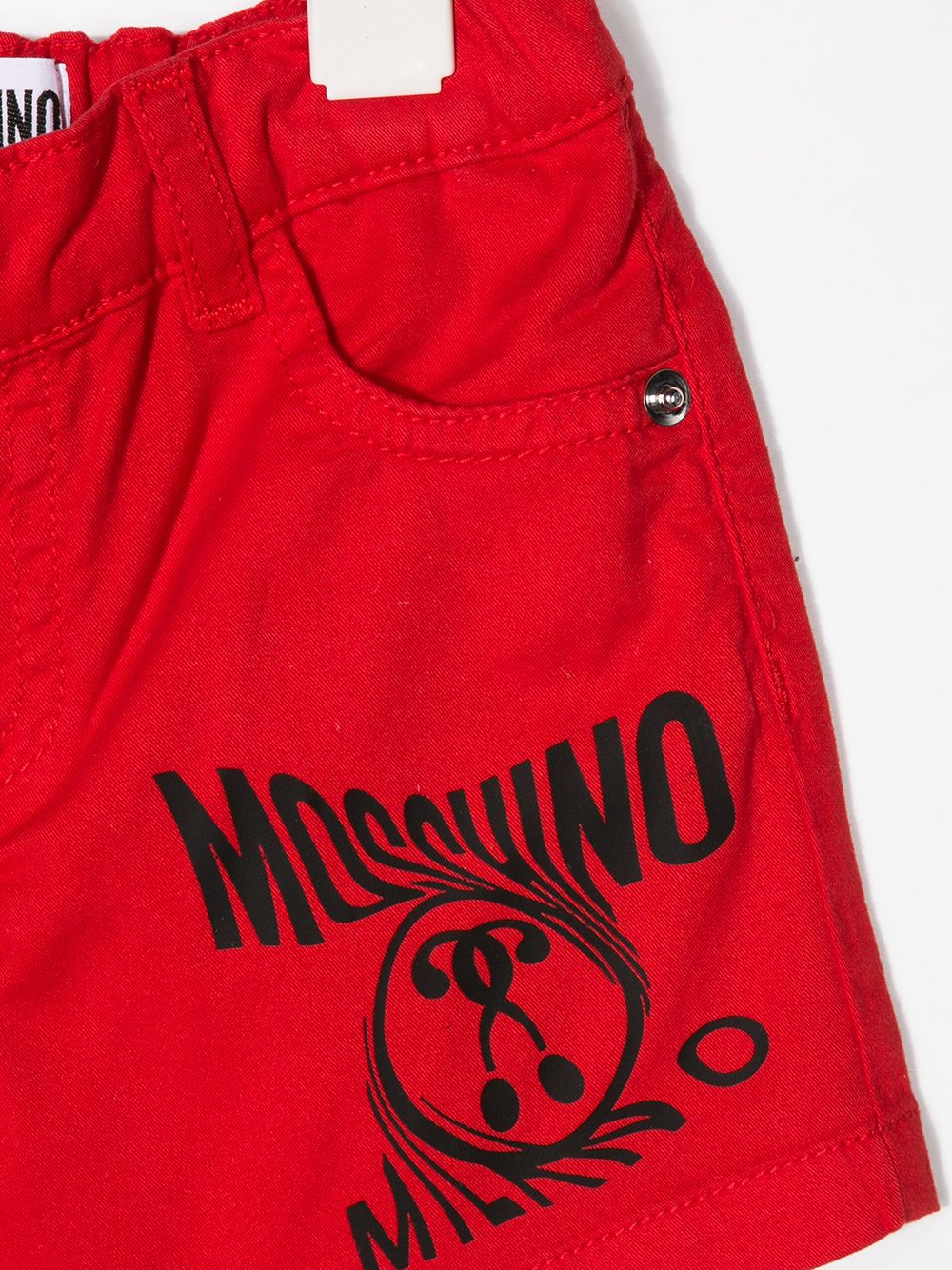 фото Moschino kids джинсовые шорты с логотипом