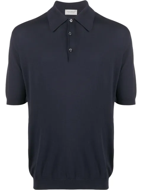 John Smedley pointed collar polo shirt