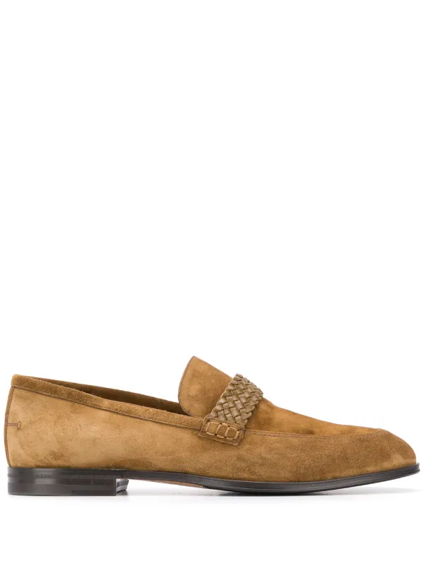 bally suede loafers