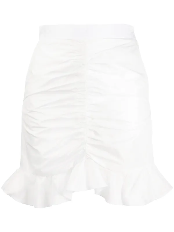 mini skirt with ruffle hem