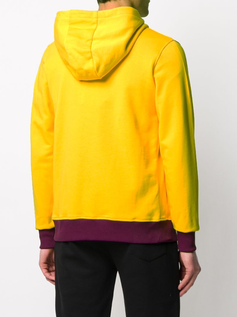 Shop Colmar Colour Block Hoodie In Yellow