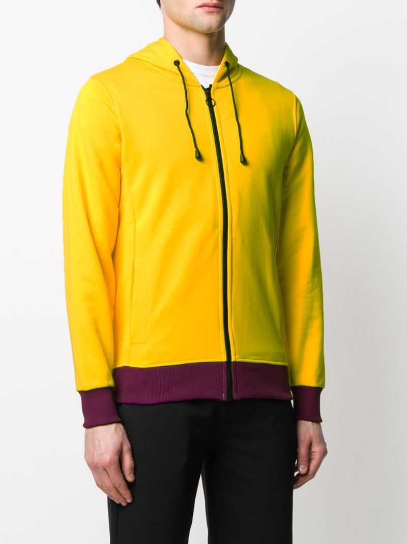 Shop Colmar Colour Block Hoodie In Yellow