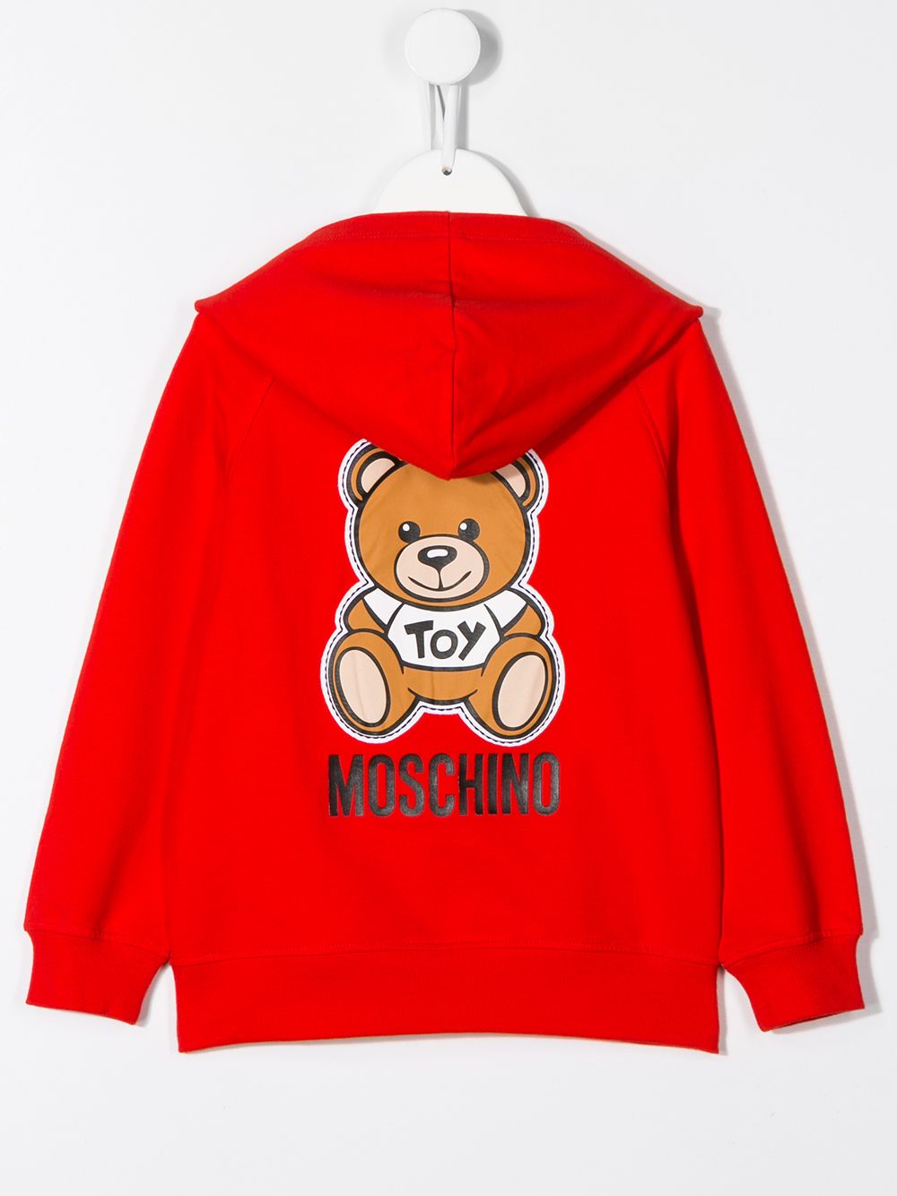 фото Moschino kids худи на молнии с логотипом