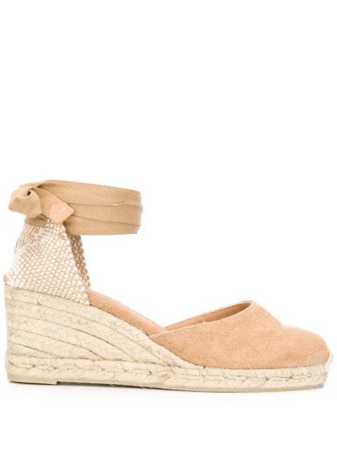 castañer carina canvas espadrille wedges