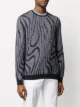 Giorgio Armani abstract-pattern knit jumper