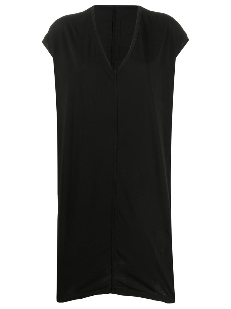 Rick Owens Drkshdw Oversized Shift Dress In Black