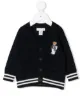 Image 1 of Ralph Lauren Kids V-neck embroidered patch cardigan