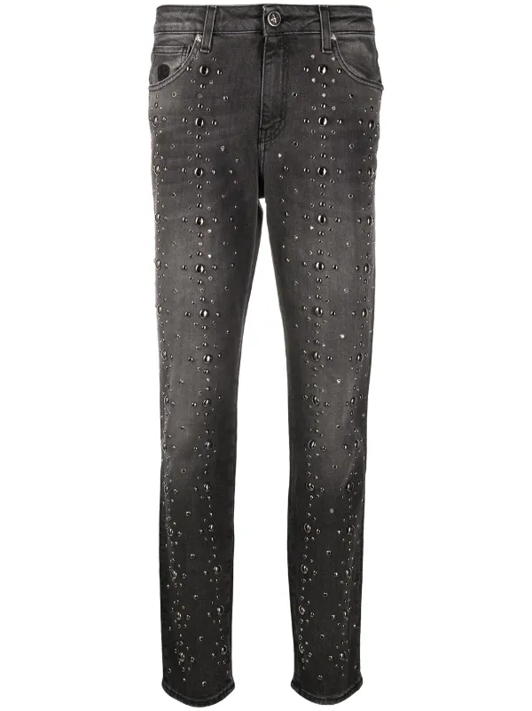 grey embellished jeans
