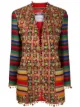 الصورة 1 من Moschino Pre-Owned جاكيت مخطط بتأثير مرقع