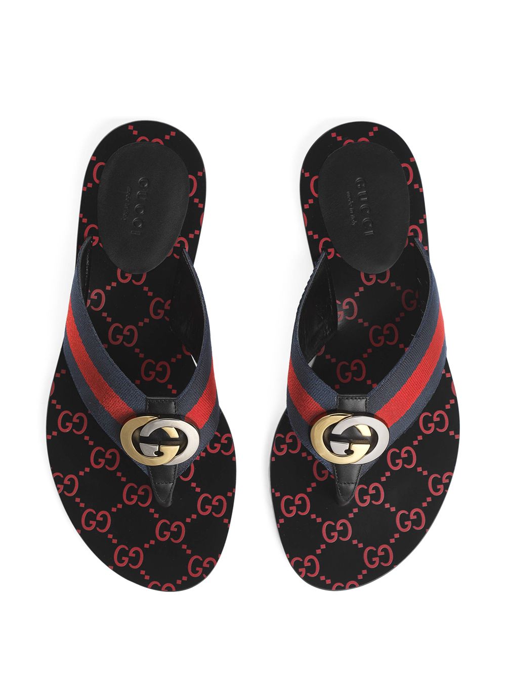 фото Gucci сандалии с логотипом gg и отделкой web