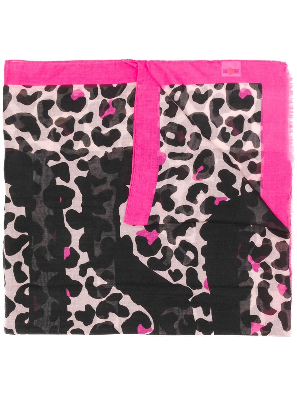 фото Moschino шарф с леопардовым принтом