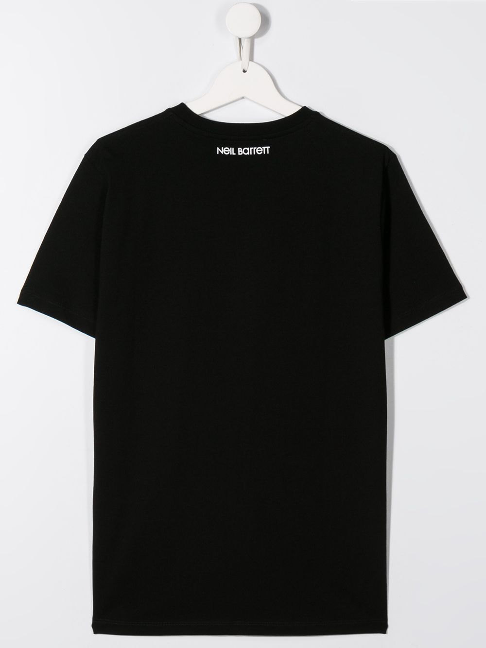 фото Neil barrett kids scribble star print round neck t-shirt