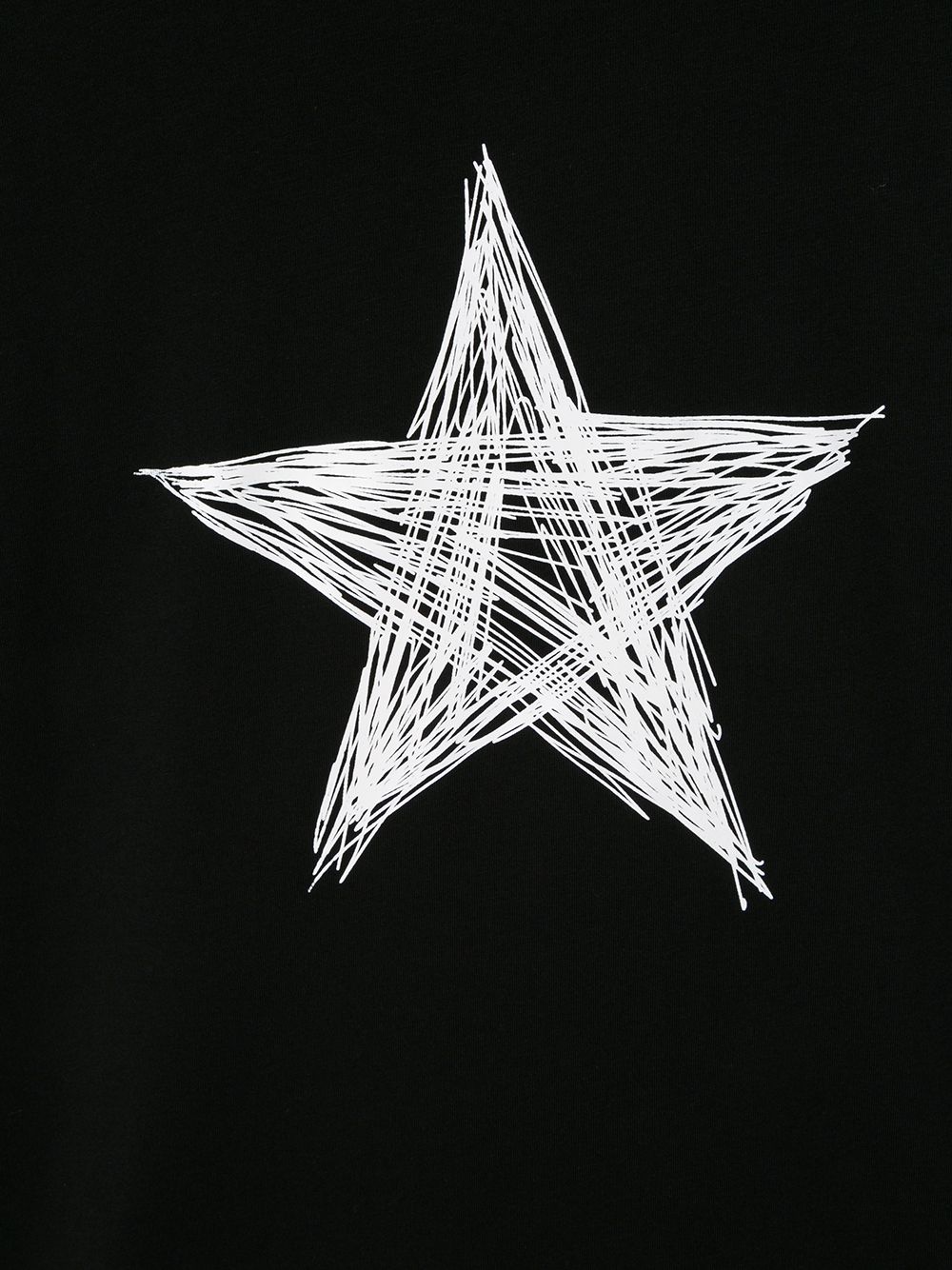 фото Neil barrett kids scribble star print round neck t-shirt