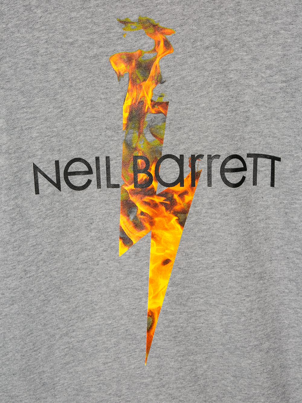 фото Neil barrett kids firebolt print logo sweatshirt