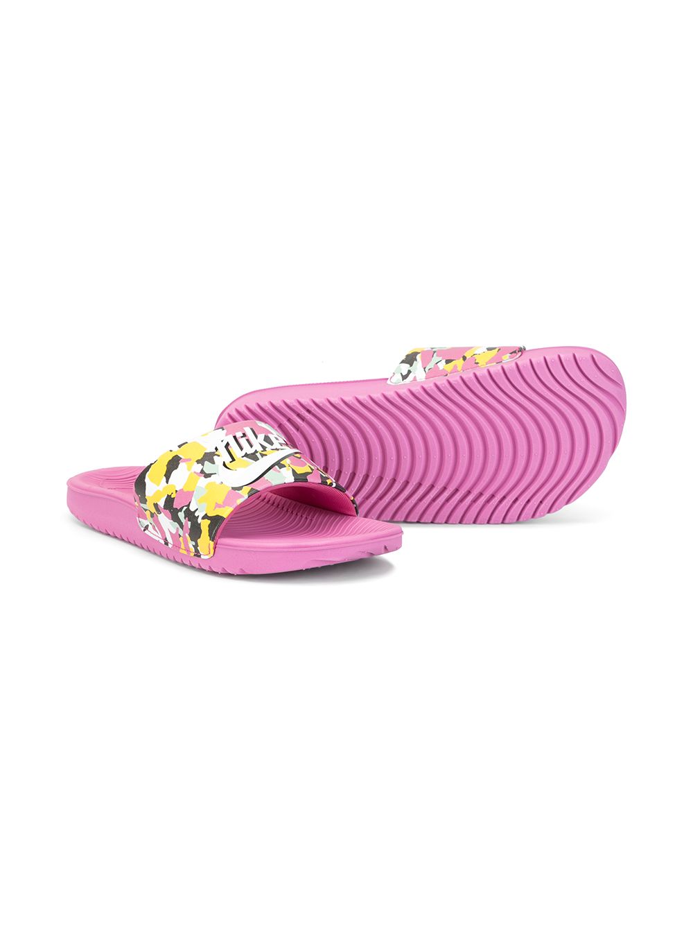 фото Nike kids graphic logo print slides