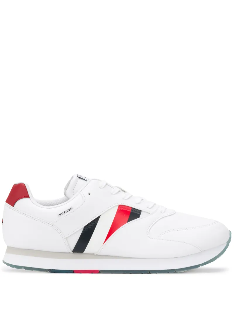Tommy Hilfiger – lace-up low top sneakers – men – Leather/Polyester/Rubber – 41, 42, 43, 44, 45, 46 – White